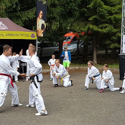 Bild vergrern: Die Vorfhrung der Taekwondo-Abteilung vom SV Kaufungen 07 stie auf groes Interesse.
