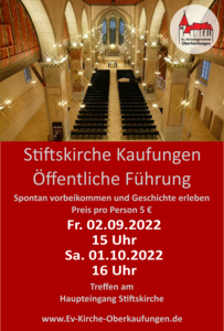 Bild vergrößern: Kirchenführungen Herbst 2022