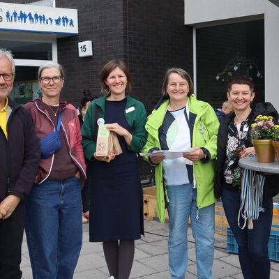 Bild vergr��ern: Die Gesichter hinter der Kaufunger Stadtradeln-Aktion: Das Orga-Team: (von rechts) Eva Haschke, Stefanie K�hn, Lisa Haubner, Dagmar Damm und Burkhard Wassel.