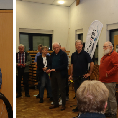 Bild vergr��ern: Neben dem Gemeindevertretervorsitzenden, Karl Hellmich (links) standen auch aktive Mitglieder der Gemeindevertretung Rede und Antwort und berichteten �ber ihre Motivation, sich in der Kommunalpolitik zu engagieren.